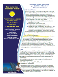 Image of Photovoltaic Cell Procurement one-page summary